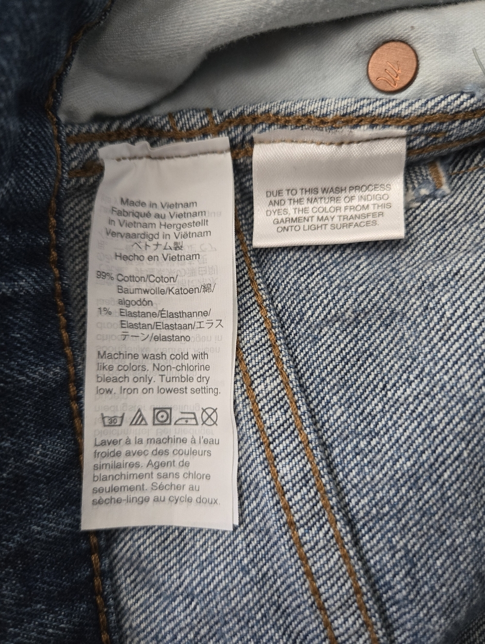 Madewell Stovepipe jeans. Size 27. - Picture 9 of 11